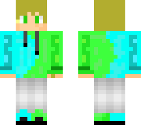 green and blou boy