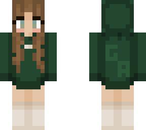 green hoodie