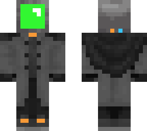 green screen tv head dark cloak