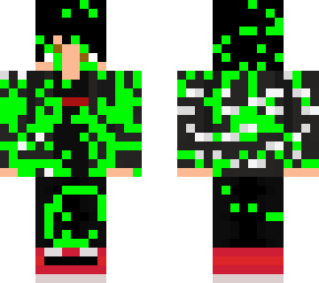 me but in green and white slime