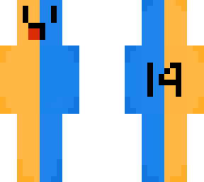 orange and blue