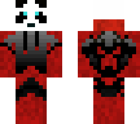 panda with red suit original skin by flamedflamer99