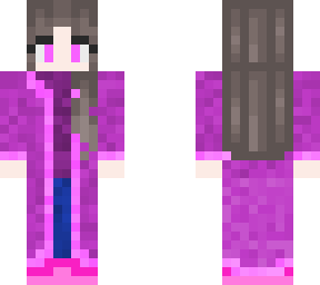 pink robe girl