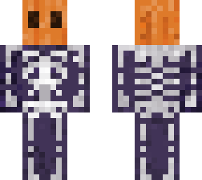 pumpkin skeleton man