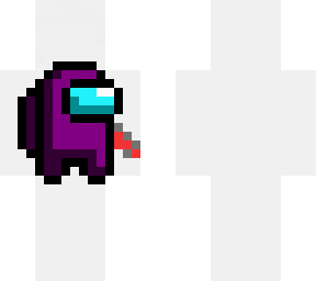 purple impostor pixel art