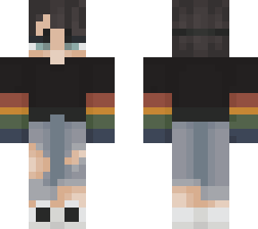 small gender neutral edit of rainbow pride boyyy
