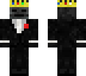 wither skeleton with suit and crown