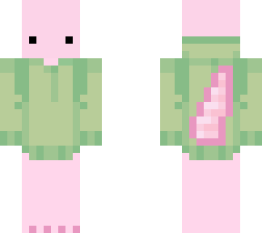 axolotl - green hoodie
