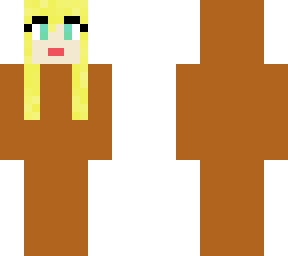 bear girl <3 blond hair cyan eyey