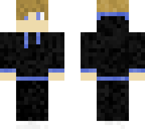 black and blue trachsuit