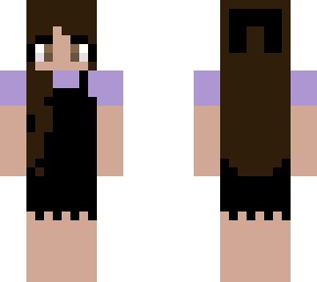 black overall dress