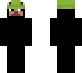black with lime hat