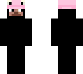 black with p1nk hat