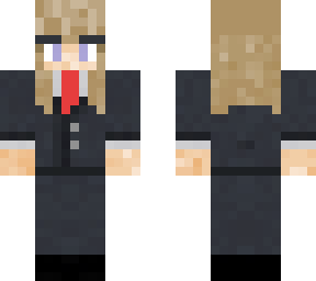 blonde with suit