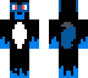 blue and black wolf