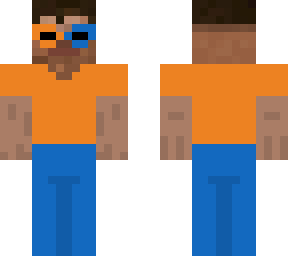 blue and oran