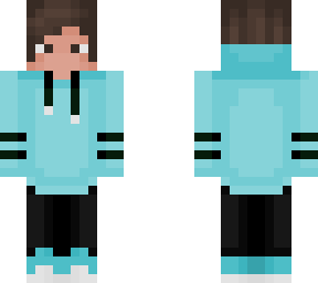 blue hoodie
