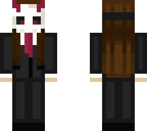 cherry soda skull in a suit
