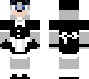 chuck e. cheese in a maid outfit