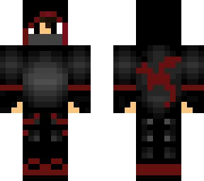 cool red dragon ninja