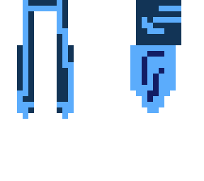 dark and light blue hair