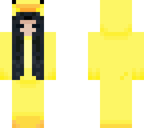 duck onesie (straight hair/black)