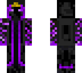 enderman with purple cloak