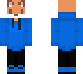 fox with blue hoodie