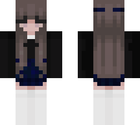 girl blue skirt