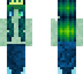 green mermaid girl