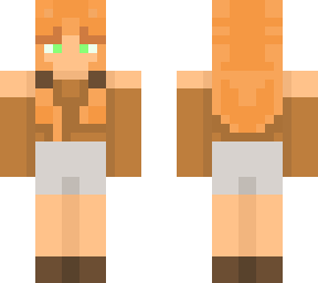 orange. cat/elf girl.