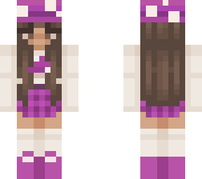 pink of mushroom girl