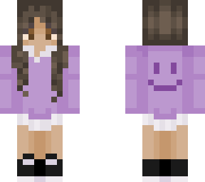 purple hoodie girl