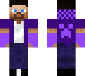 purple jacket steve