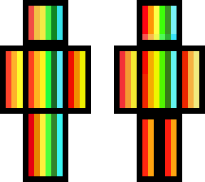 rainbow dude with outlines!