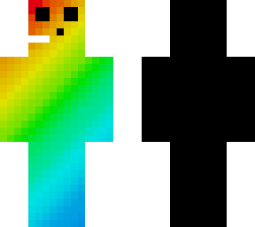 rainbow slime with headphones