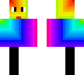rainbow with black and white