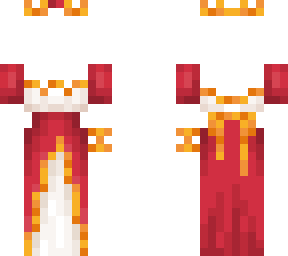 red royal dress - base
