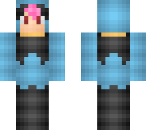riolu onesie pink hair