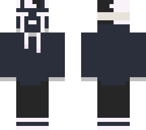 sad rabbit mask person