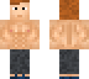 shirtless dude with sweats and sandals