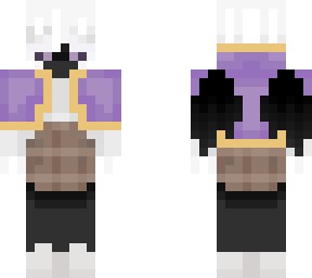 short white hair - enderman