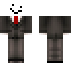 snow golem in a suit