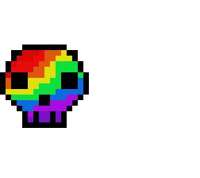 the rainbow skull
