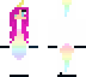 unicorn girl with pink hair