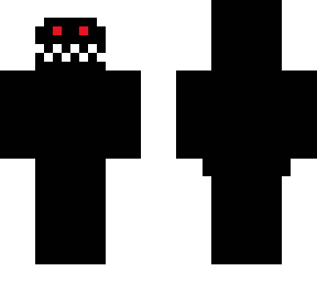 a white and black ghost....