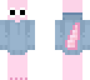 axolotl skin with clout goggles and blue hoodie