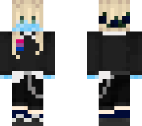 bi girl sweater w/ gloves and mask