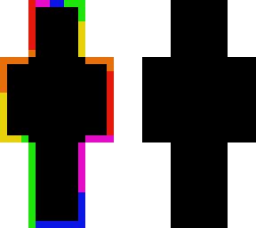 black rainbow boarder