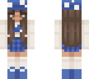blue mushroom girl